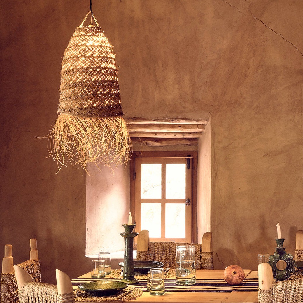 Country Style Hand Woven Pendant Light K192