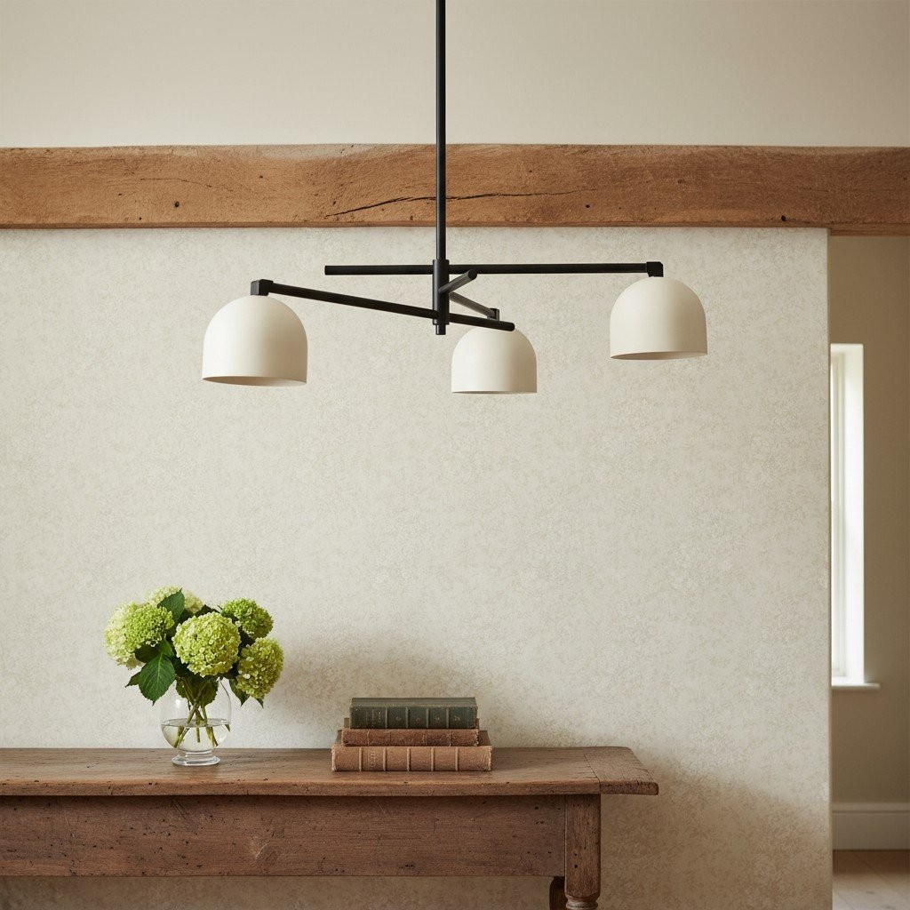 Metio Dome Stylish Ceiling Chandelier - Timeless Home Lighting Accent K1493