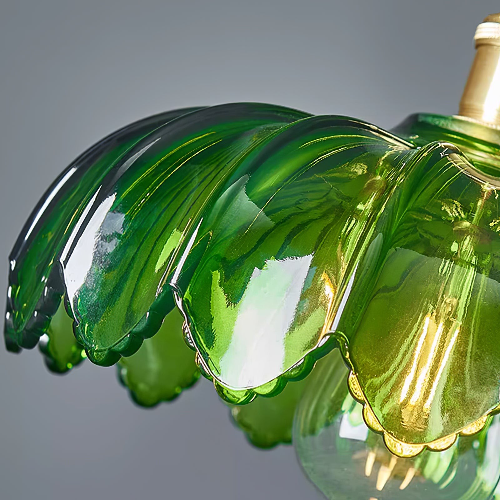 Retro Petal Green Pendant Lamp K454