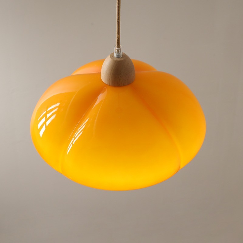 Pumpkin Glass Pendant Light For Kitchen K04