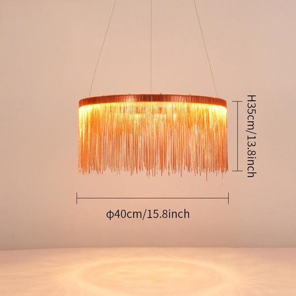 Aluminum Chain Chandelier