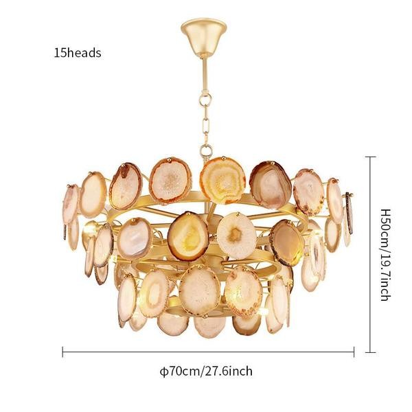 Slice Agate Chandelier/ Tower