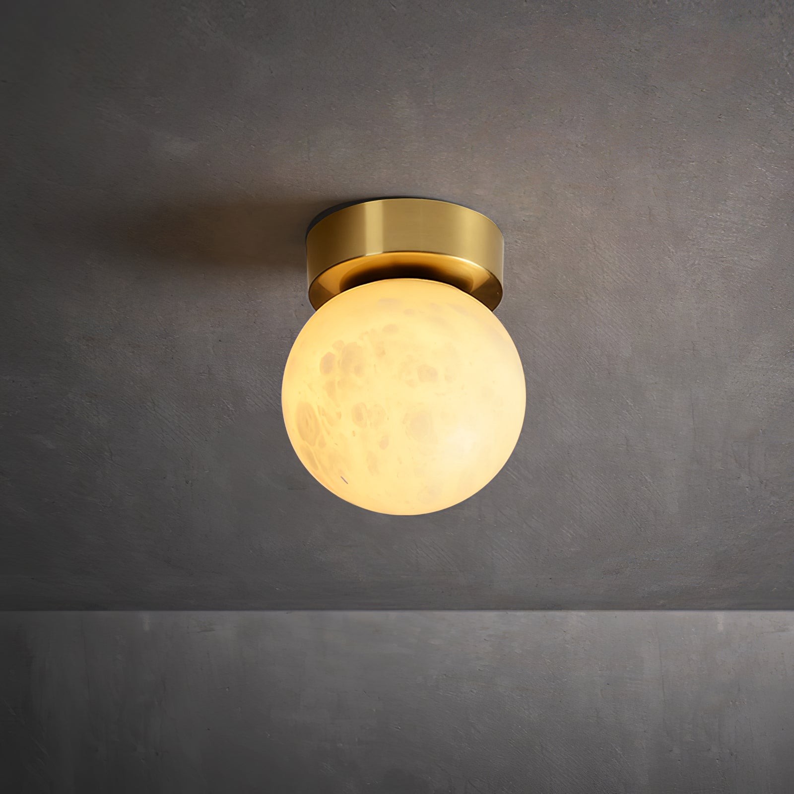 Moon Alabaster Ceiling Lamp K528