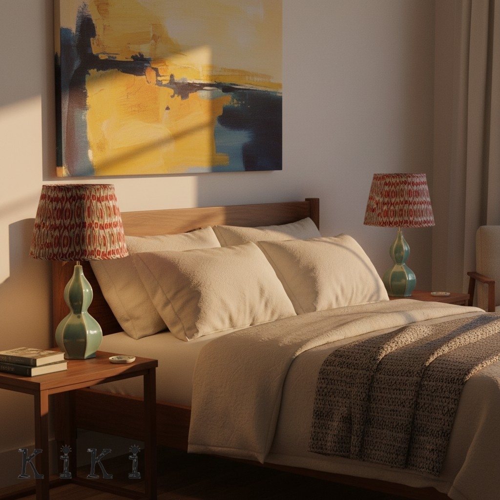 Thalune Coastal Modern Table Lamp with Textured Ceramic Design for Living Spaces K2170