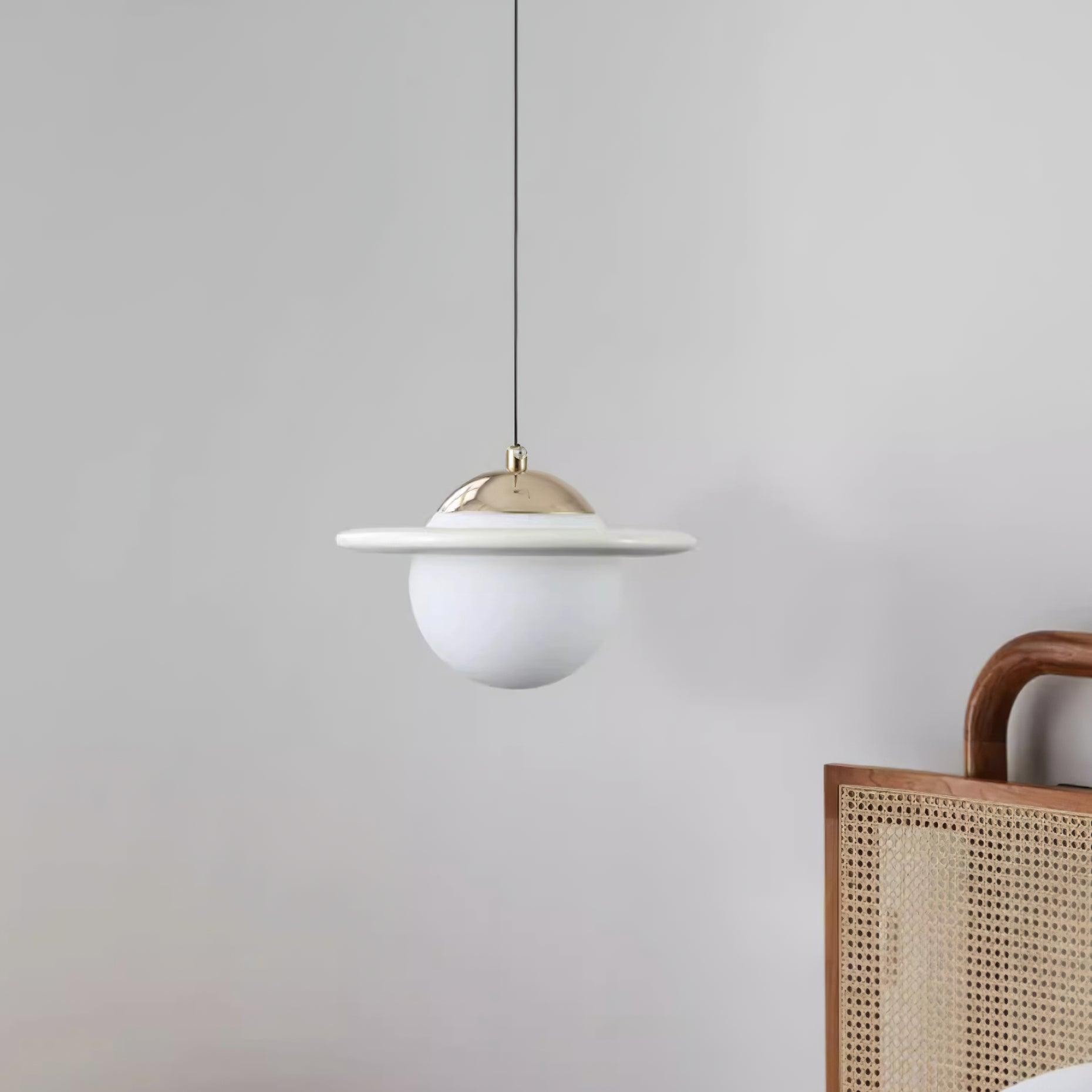 Romantic Saturn Planet Pendant Lamp for Bedroom K656