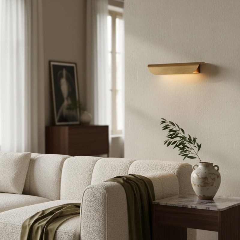 Hidra Modern Metal Wall Sconce - Minimalist Down-Light Sconce for Modern Homes K1691