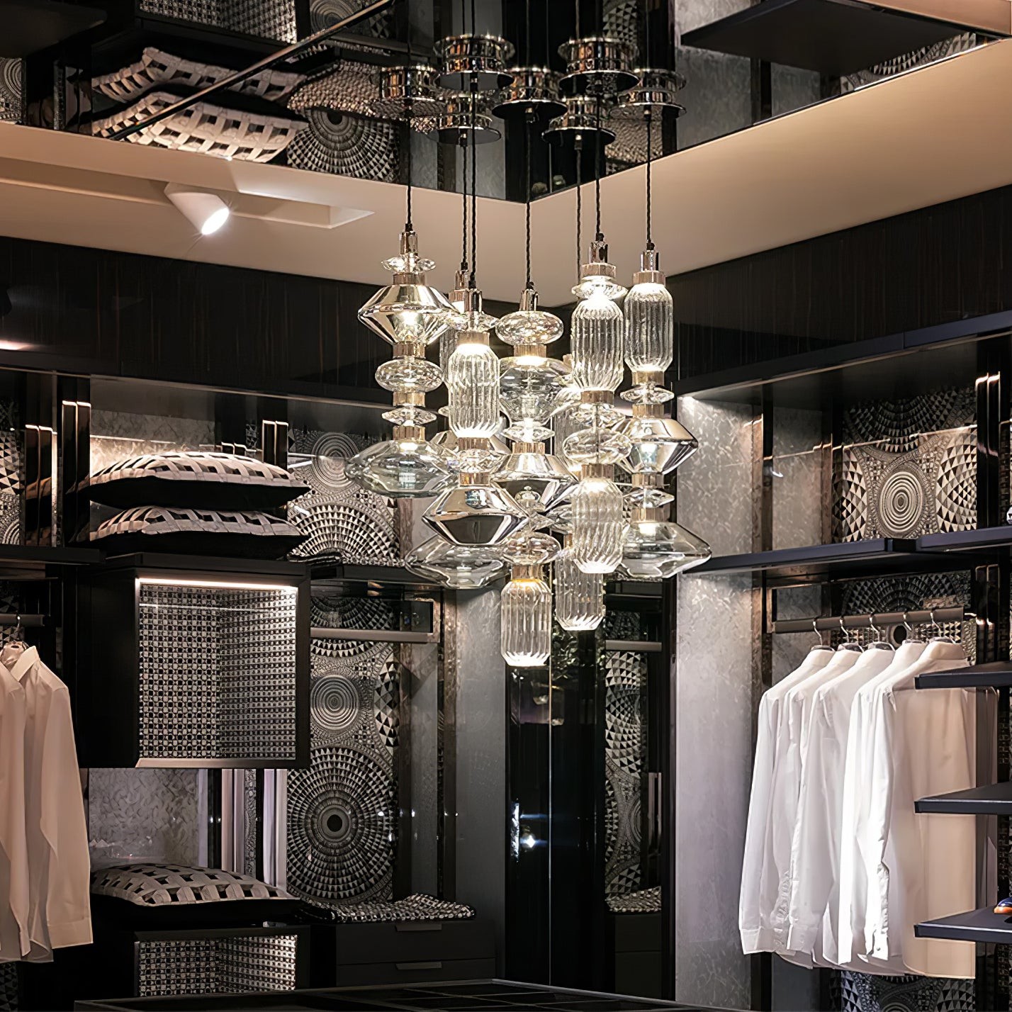 Modern Elegant Ballet Glass Pendant Light K904