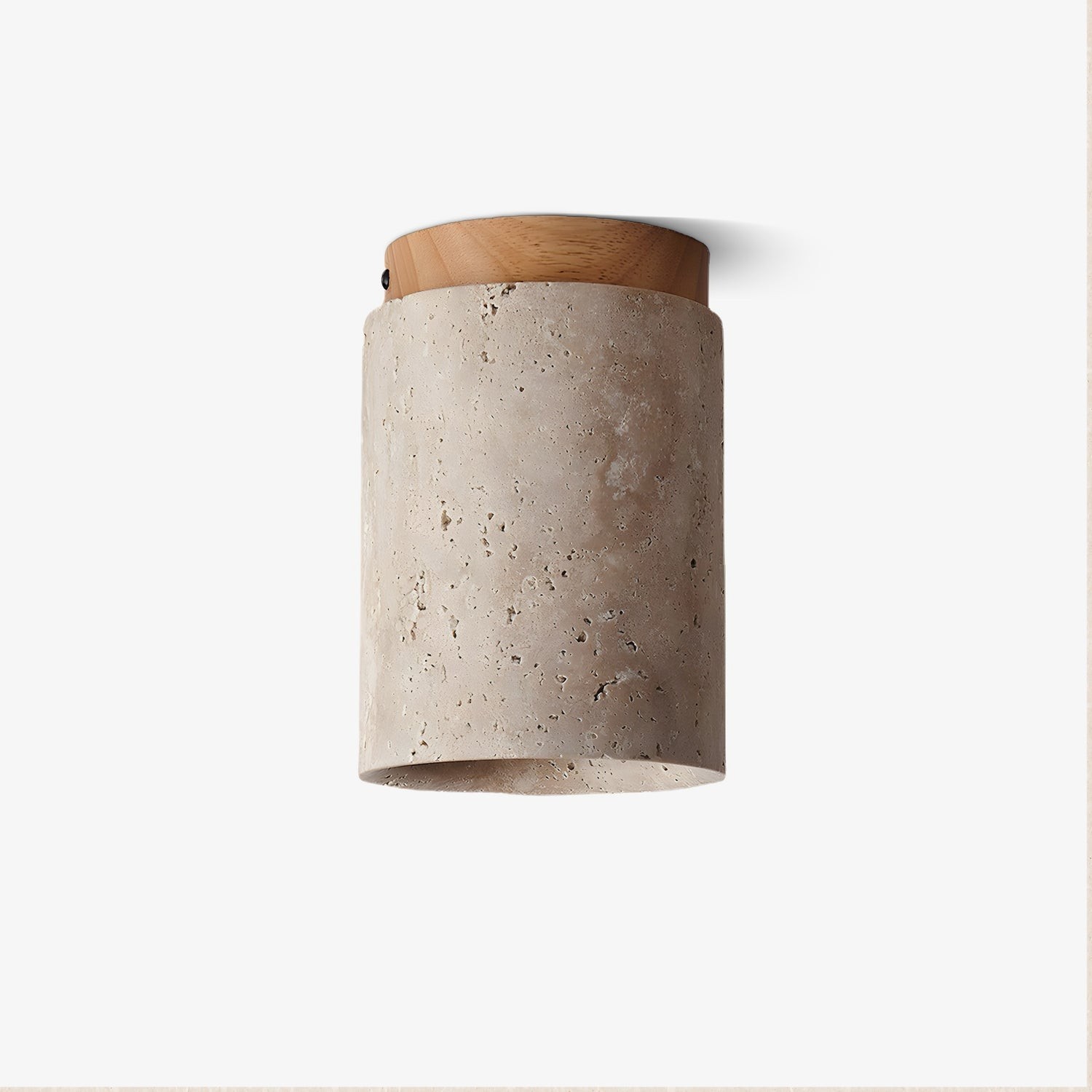 Marble Travertine Column Ceiling Lamp K688