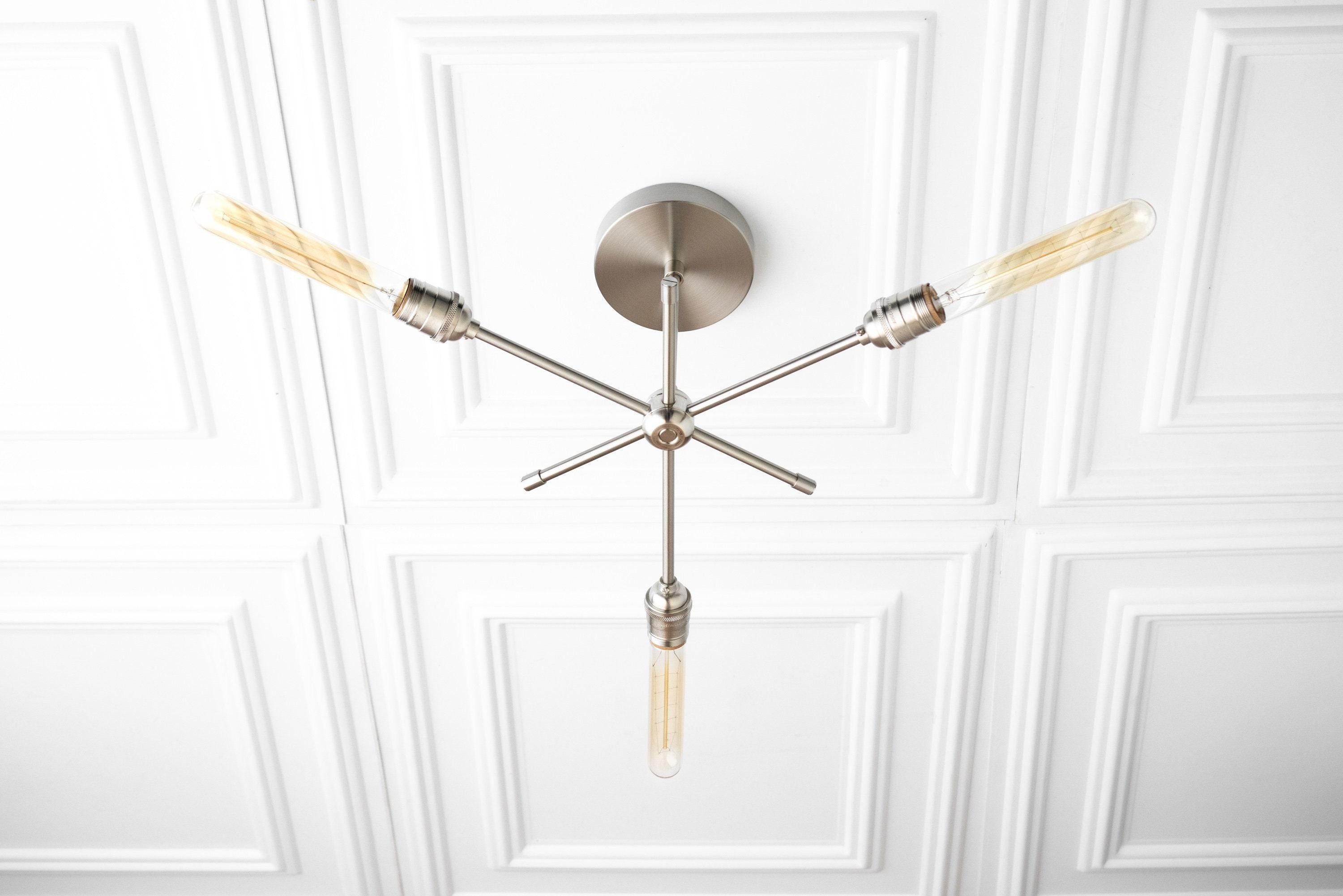 Mobilux Line Industrial Chandelier - Modern Ceiling Light Fixture for Home K1439