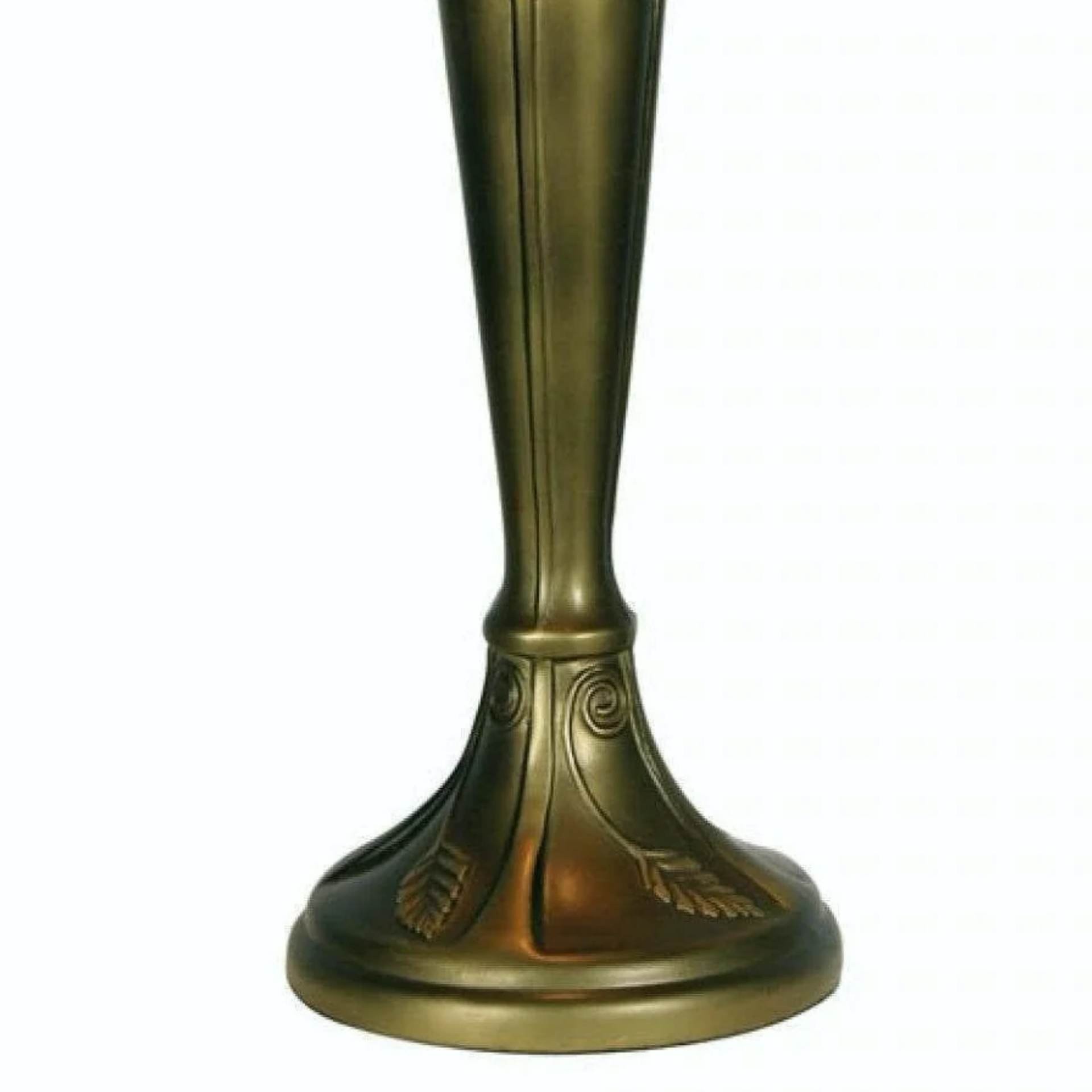 TiffStar Nature Inspired Art Glass Table Lamp - Stained Glass Leaf Pattern for Home Décor K1974