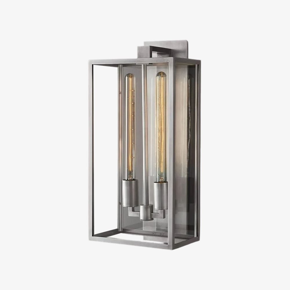 Classic Beckman Vintage Wall Sconce - Steel & Glass Linear Design K1589