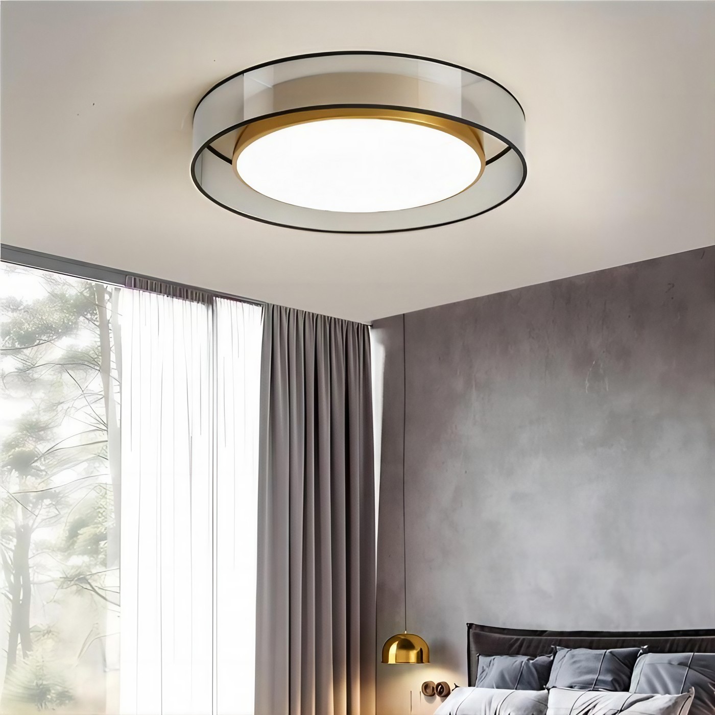 Scandinavian Unique Luxury Round LED Ceiling Lamp K811