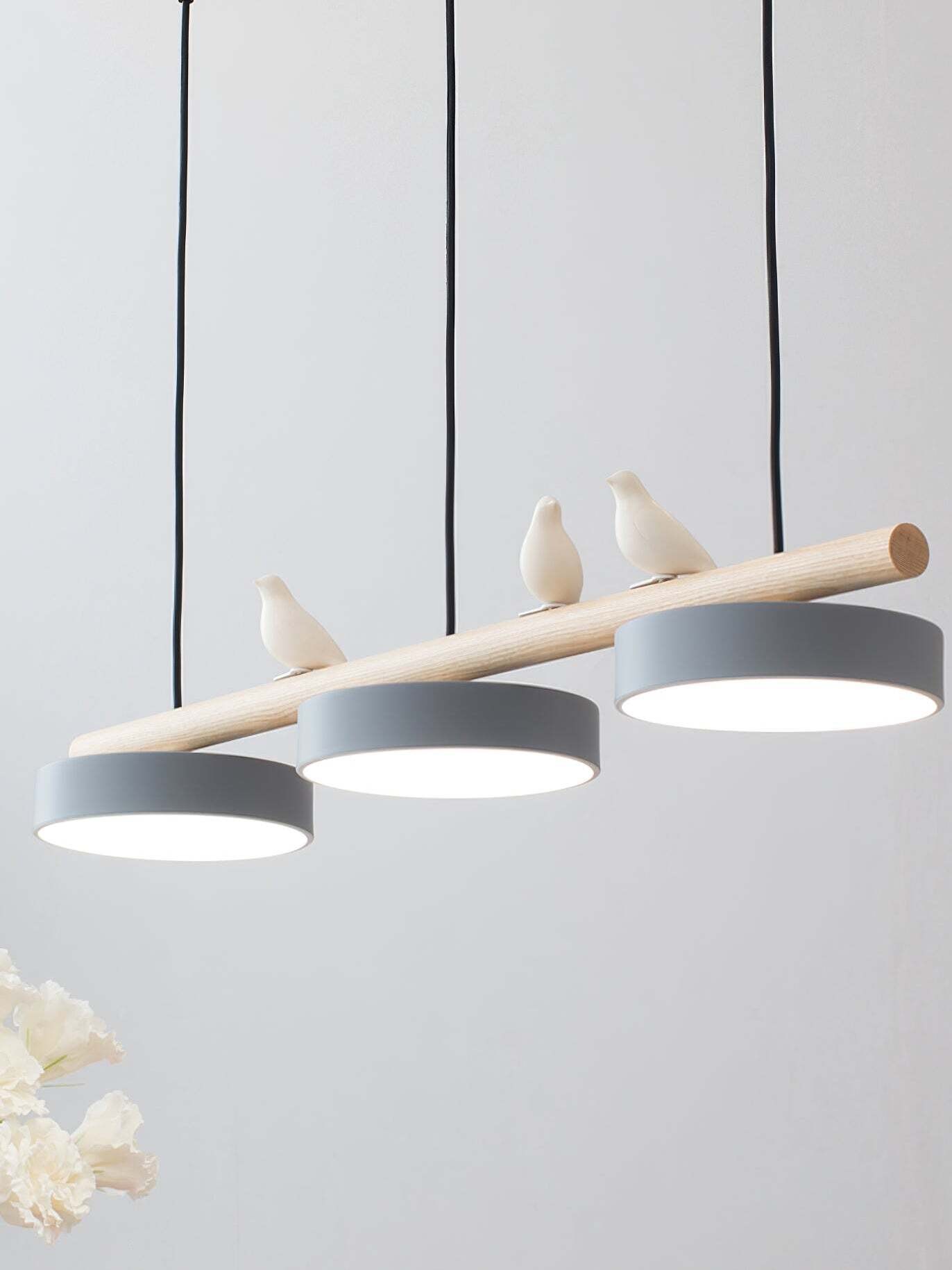Creative Branch Bird Shaped Pendant Lamp K873