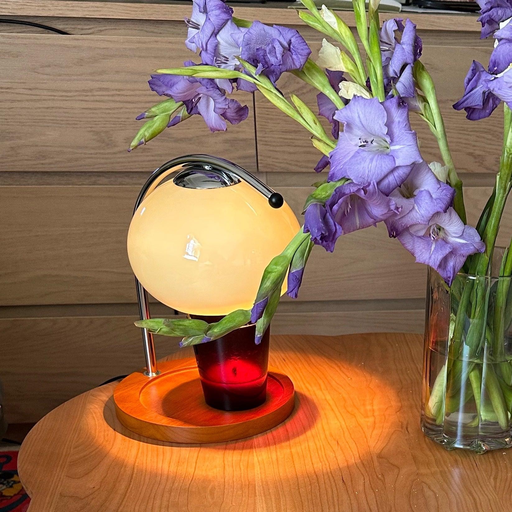 Modern Bauhaus Glass Candle Warmer Table Lamp K497
