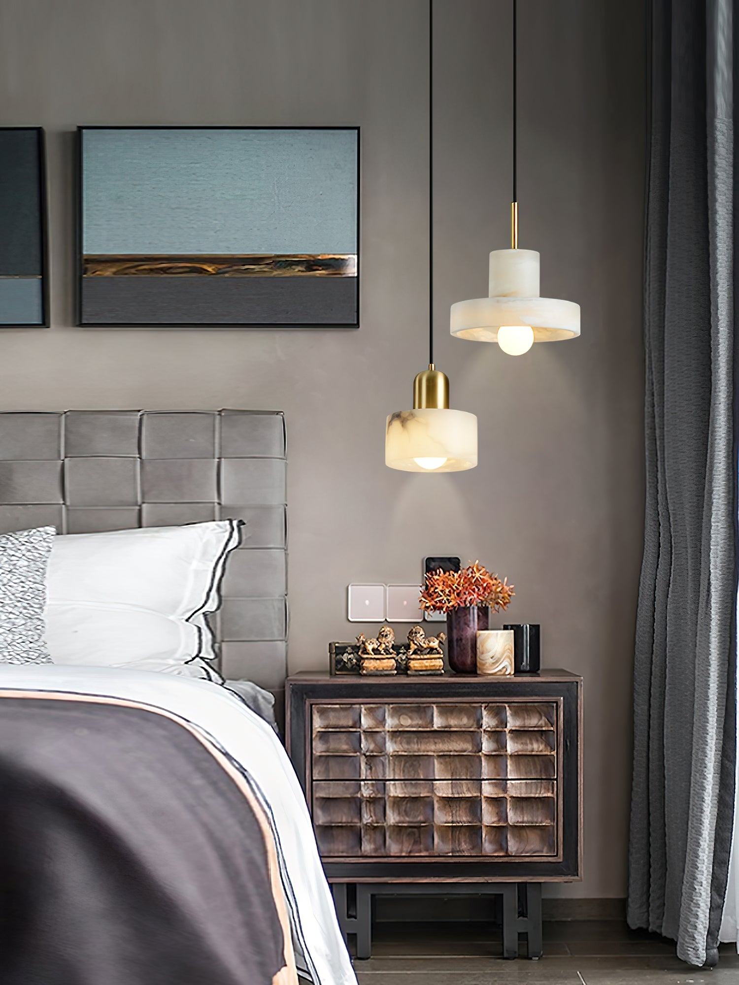 Universo ST Alabaster Pendant Lamp D429