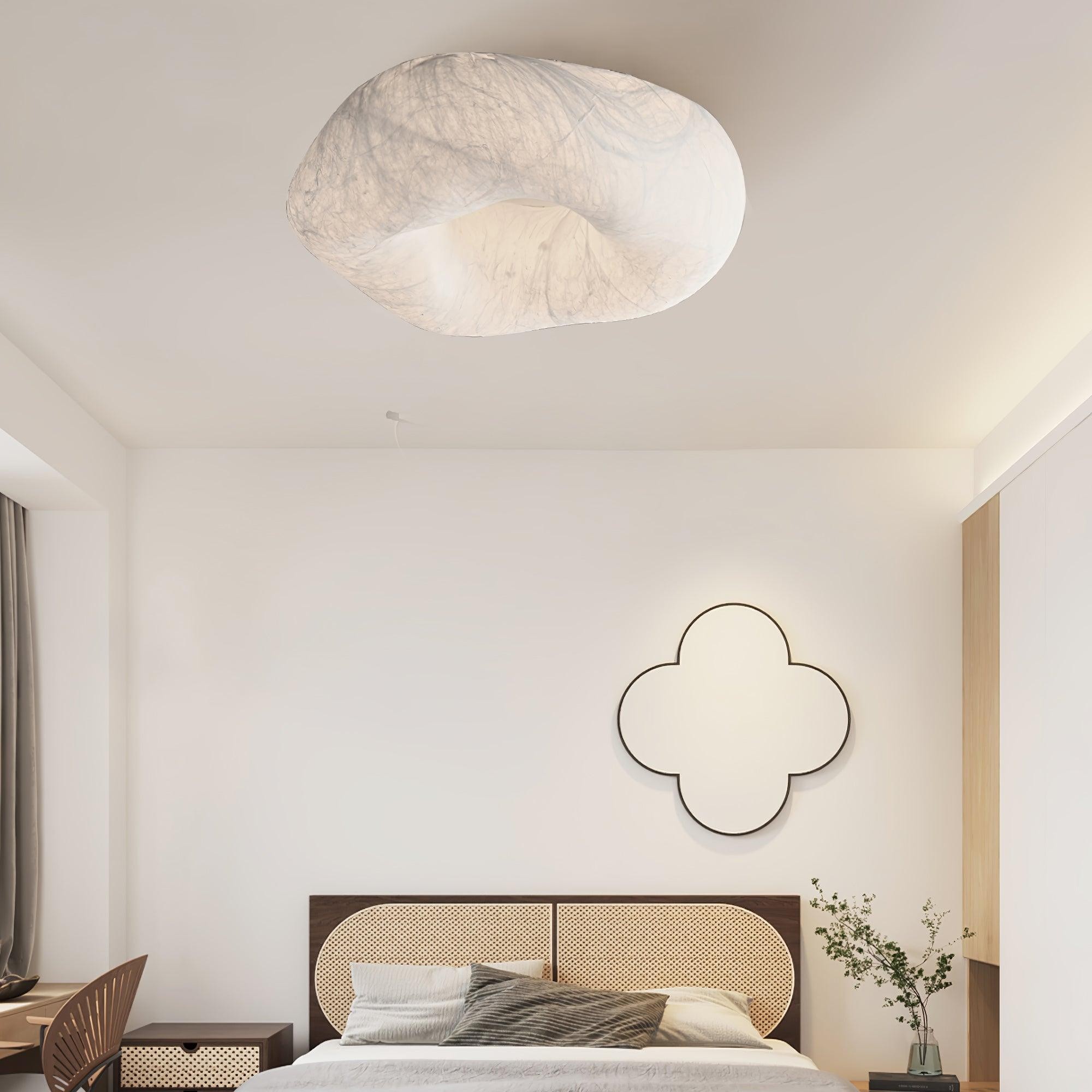 Modern Simple Silk LED Living Room Ceiling Lamp K780