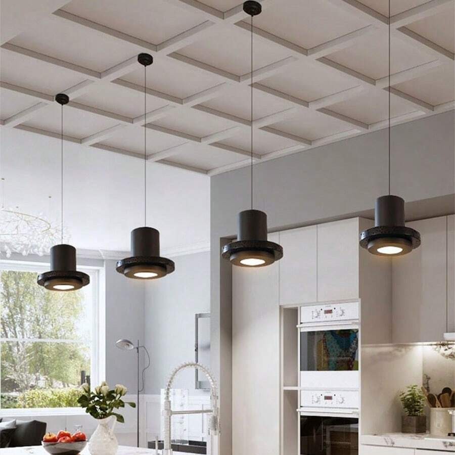 Retro Black Hole Stone Pendant Lamp K887