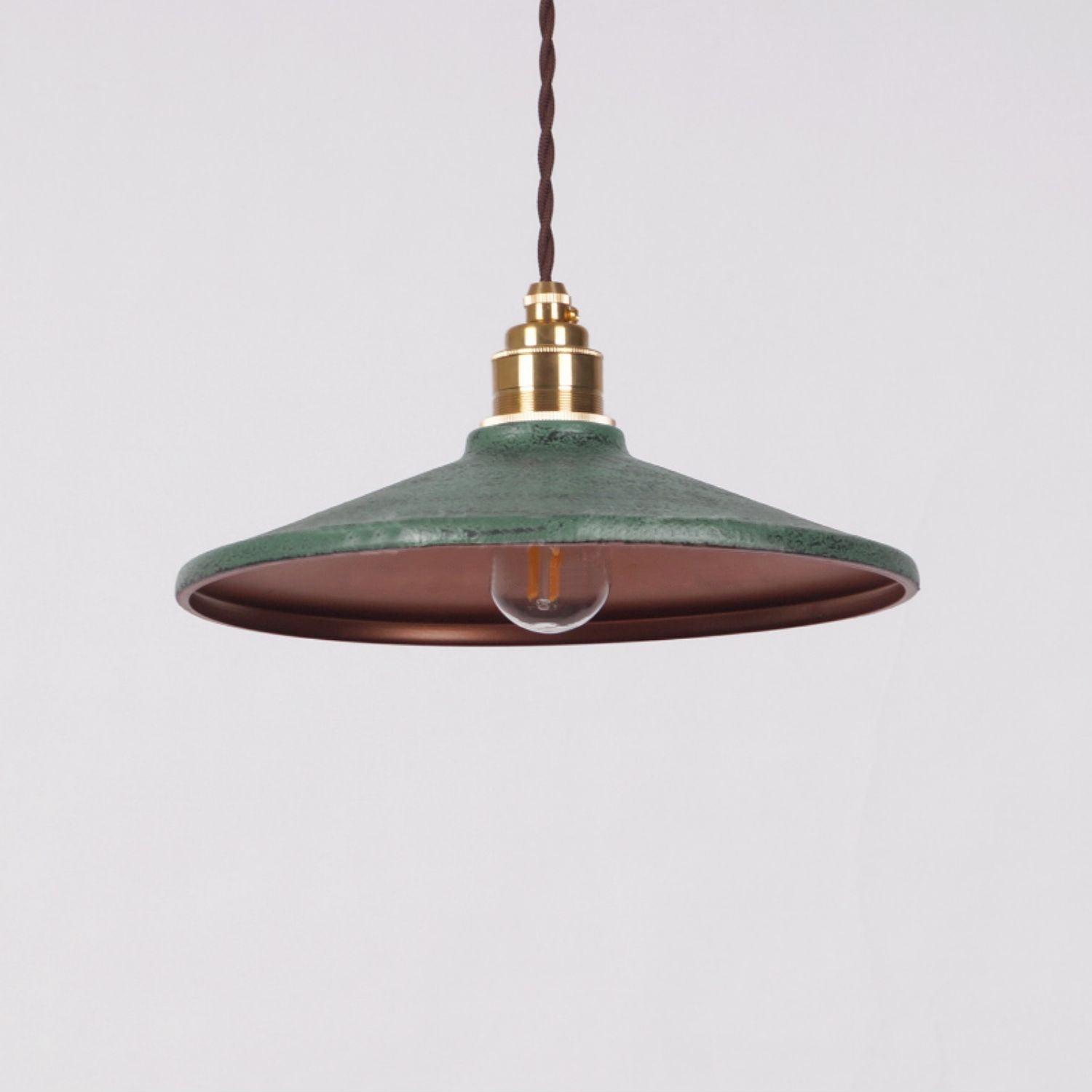 Rustic Saucer Shade Pendant Light D476