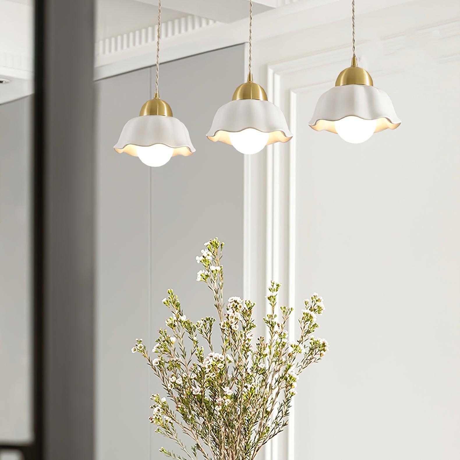 Ceramics Floral Pendant Light K990