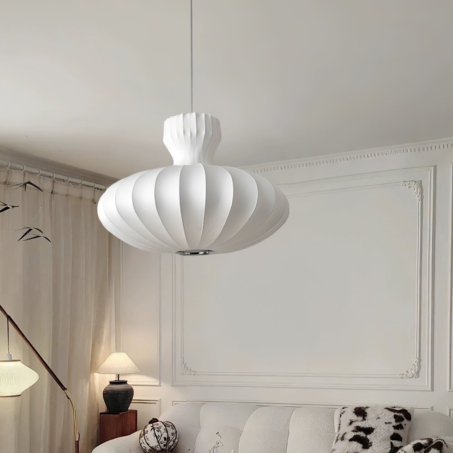 Lantern Silk Vintage Pendant Lamp K674