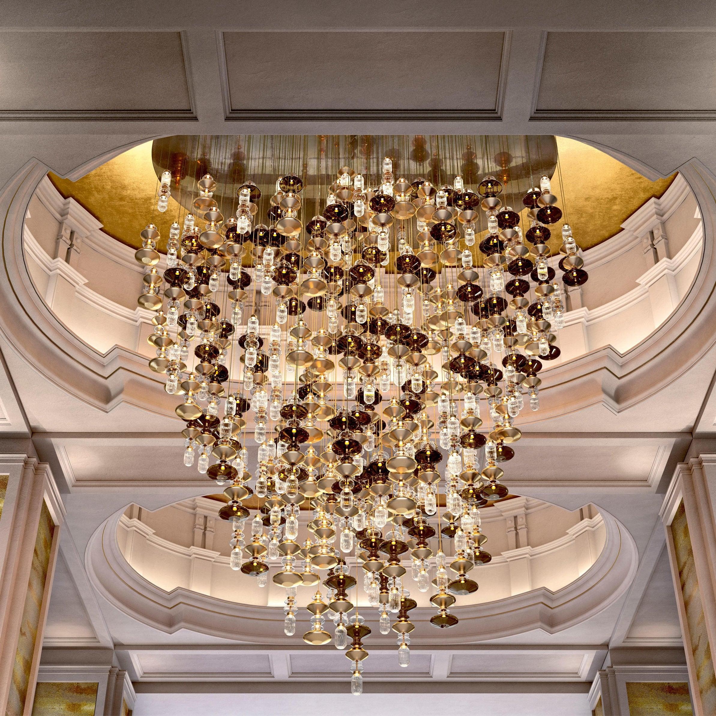 Modern Elegant Ballet Glass Pendant Light K904