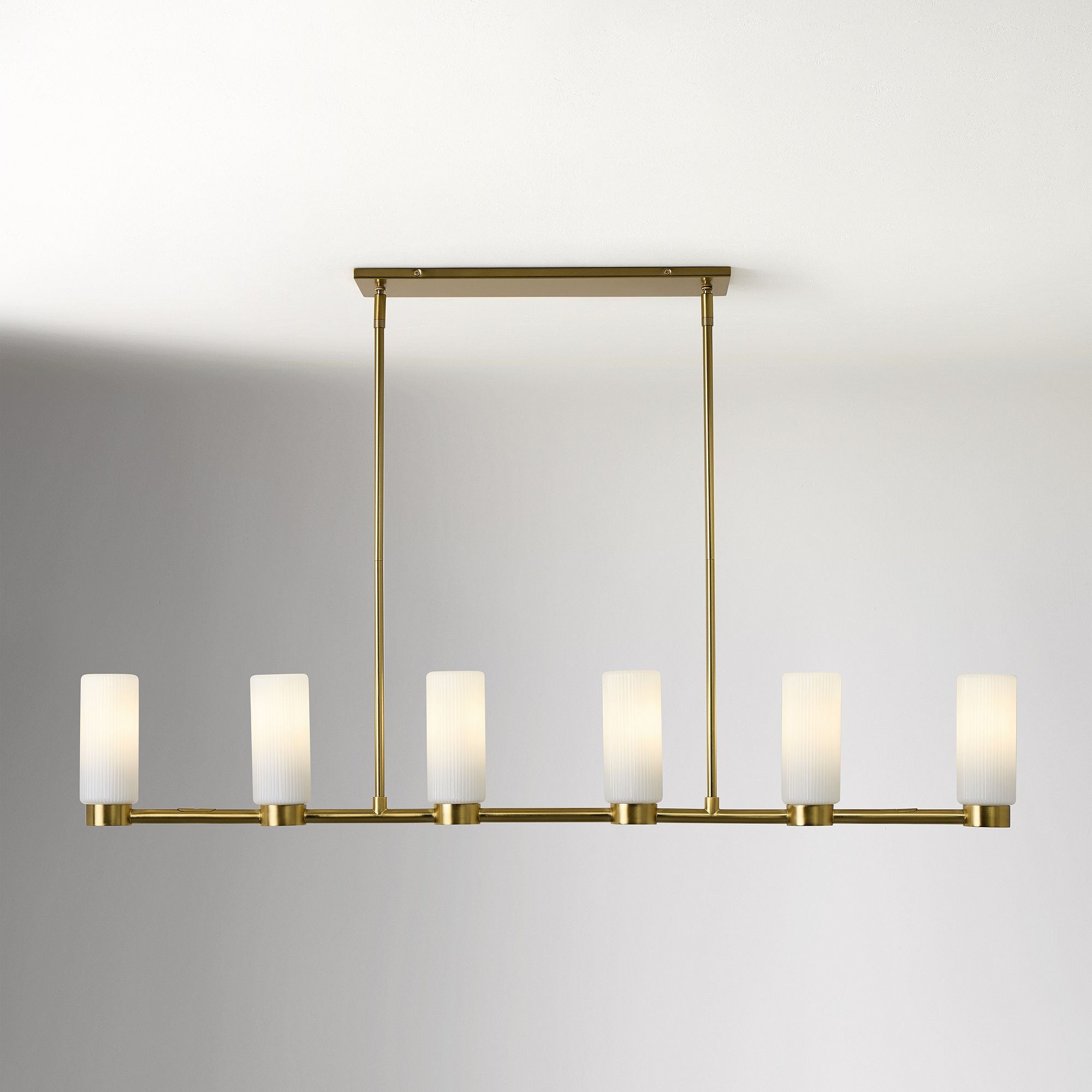 Rivora Fluted Glass Chandelier – Elegant Ribbed Lasting Design K1334