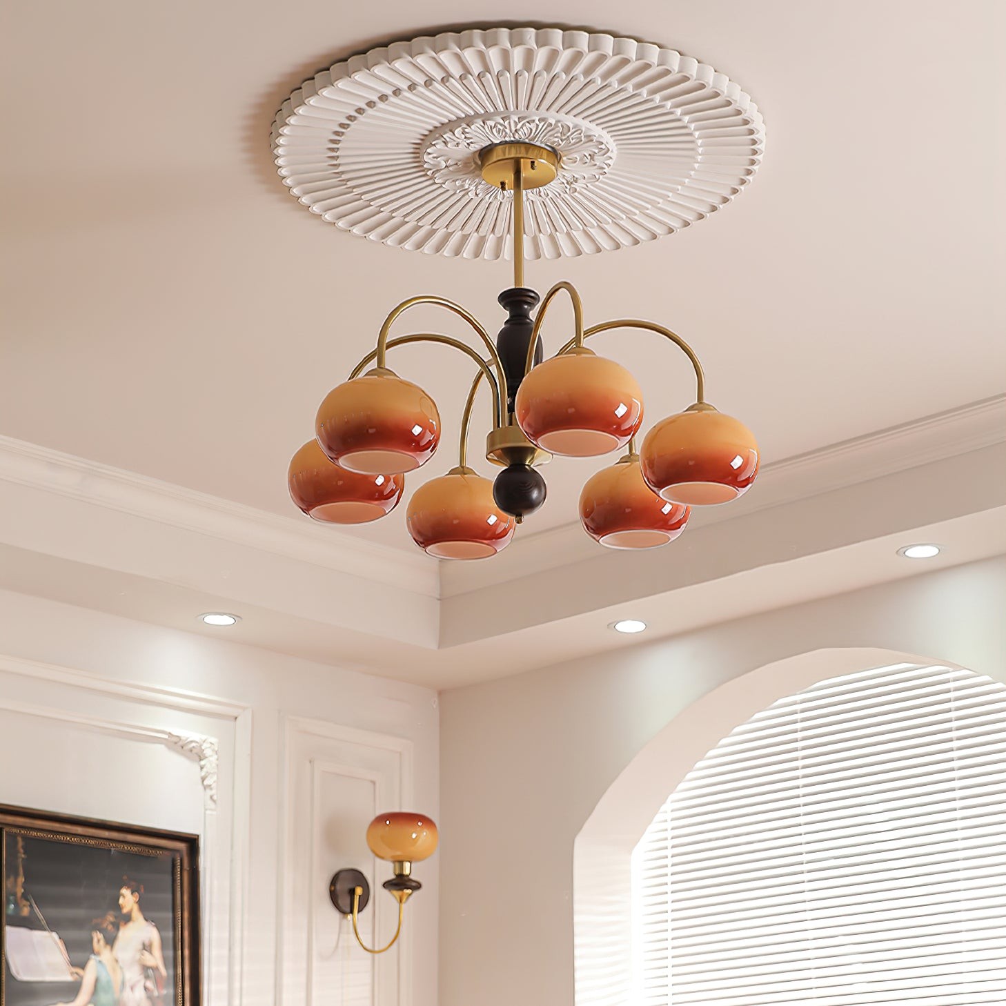 Retro Bauhaus Arch Chandelier K231