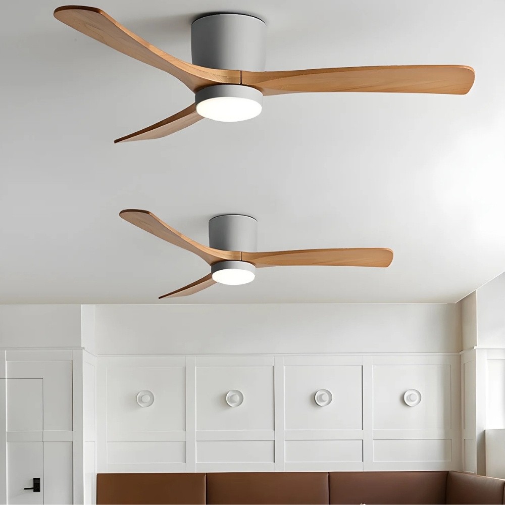 Nordic Modern 3 Blades Wooden Ceiling Fan Light K1119