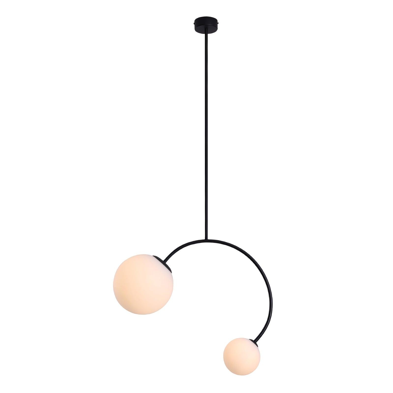 Creative Double Heads Glass Pendant Lamp K249