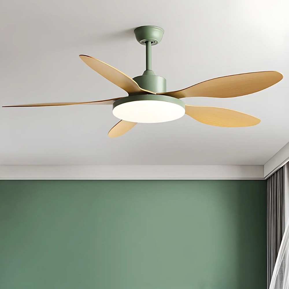Scandinavian Led 5 Blade Ceiling Fan Light K1116