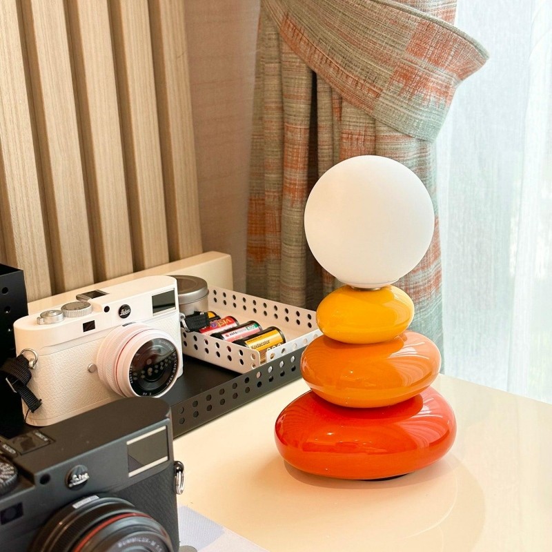 Creative Stacked Stone Ceramic Table Light K156