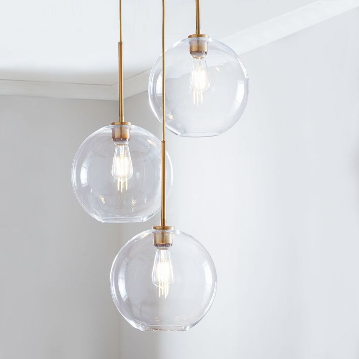 Selvion Minimalist Crystal Chandelier - Handcrafted Glass Sculptural Lighting Fixture K1220