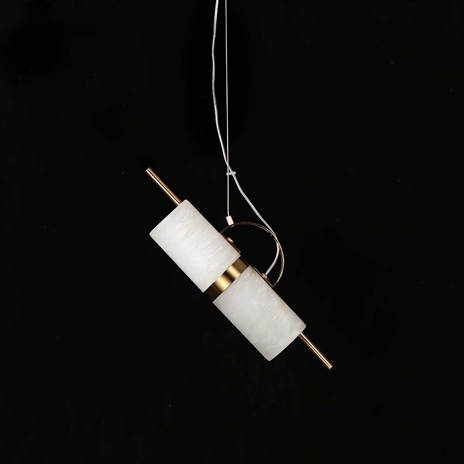 Mini Cylindrical Alabaster Pendant Light D421