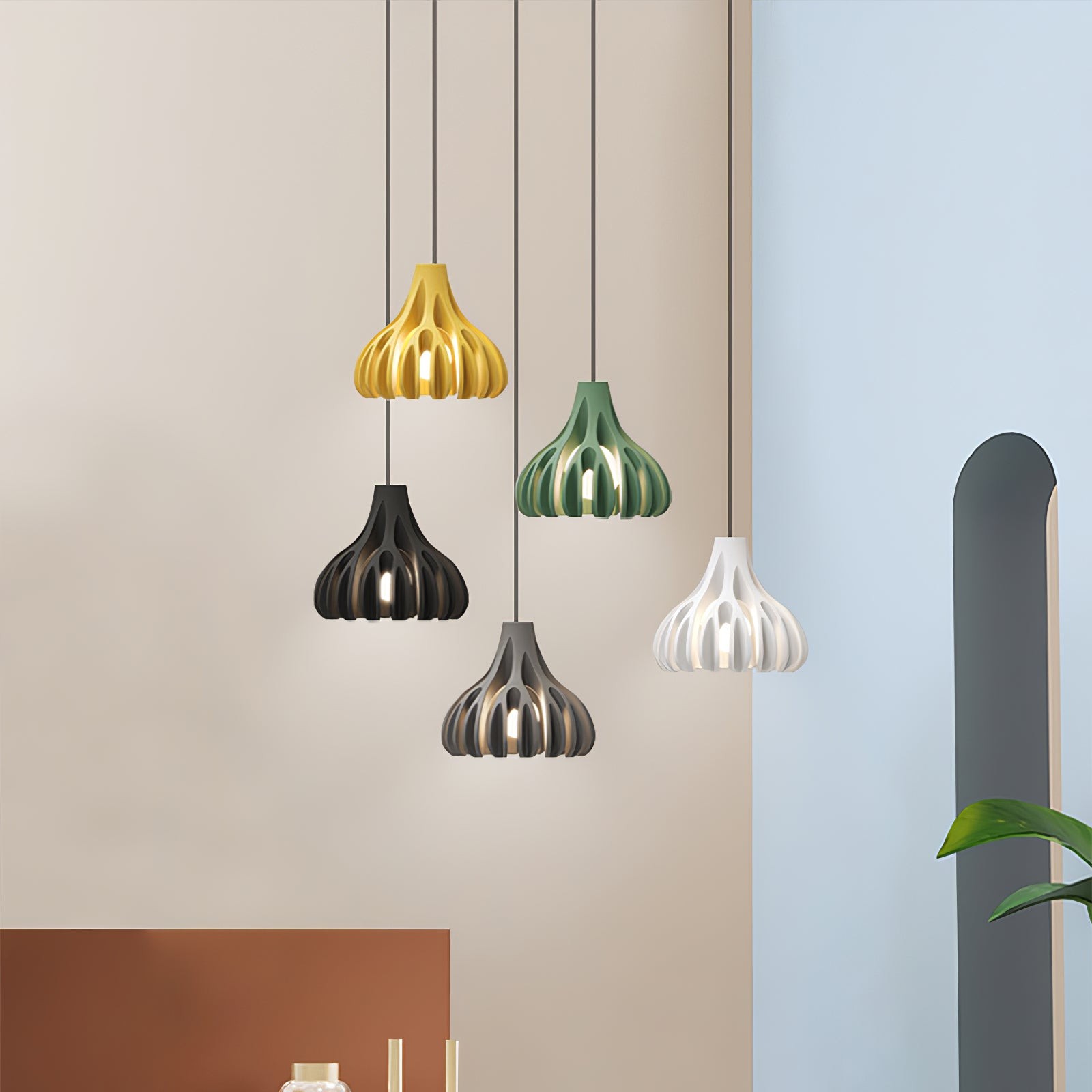 Coral Resin Pendant Lamp K1003