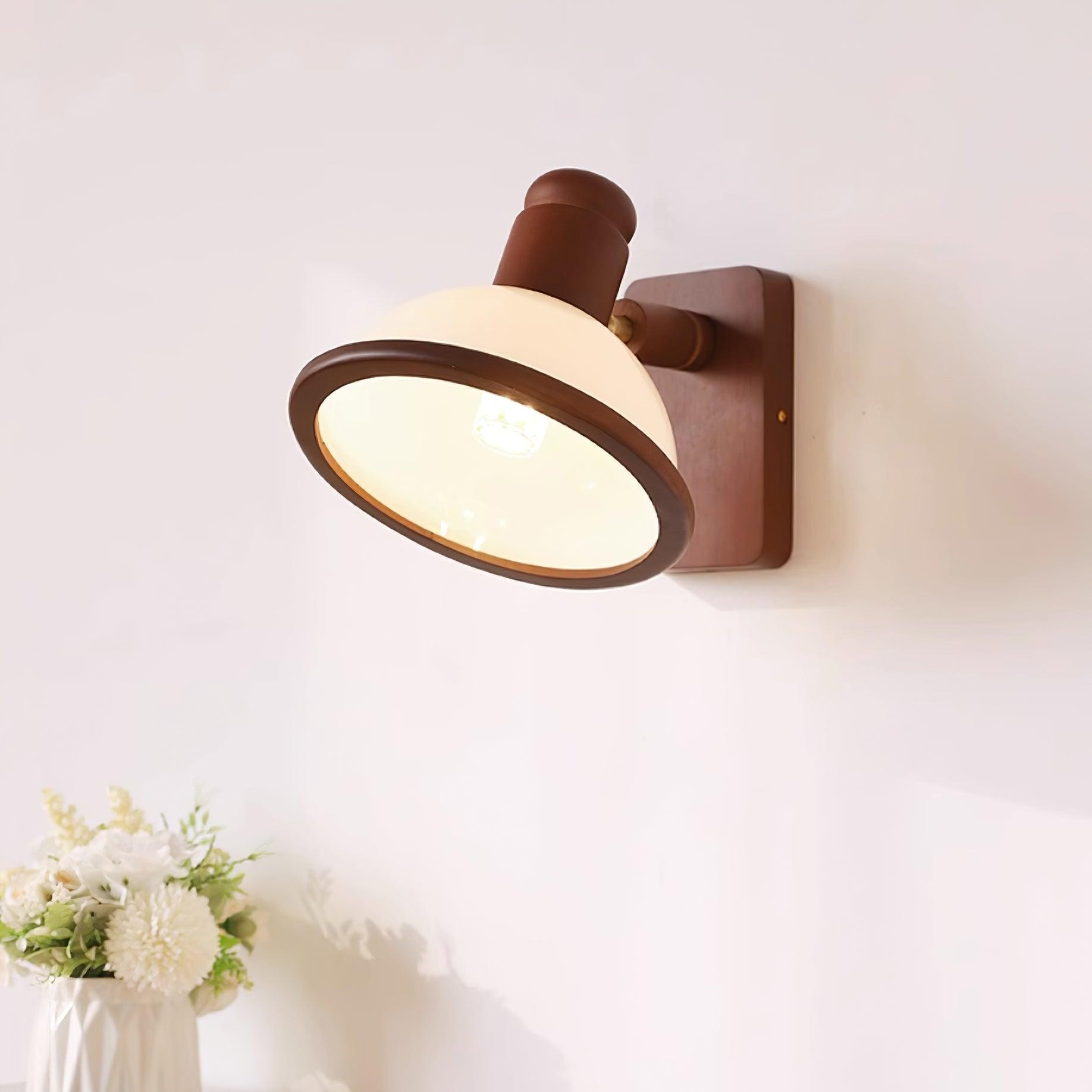 Modern Wooden Adjustable Bedside Reading Wall Lamp K404