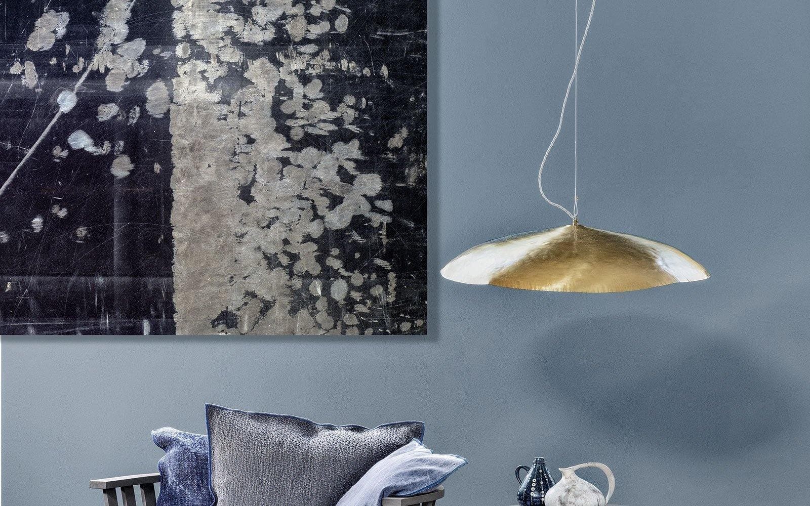 Hammered Brass Suspension Light K1205