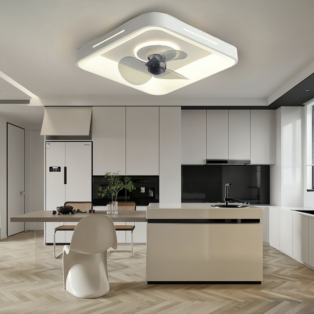 Modern Round Led Slient Ceiling Fan Light K951