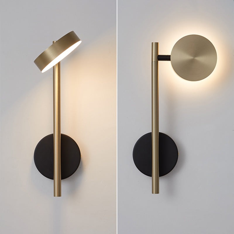 Italian Simple Round Metal Wall Lamp K364
