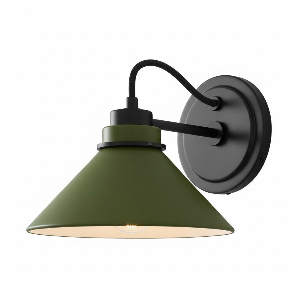 Aurenza Farmhouse Wall Sconce – Metal Or Glass Lighting for Entrance or Bedroom K1140