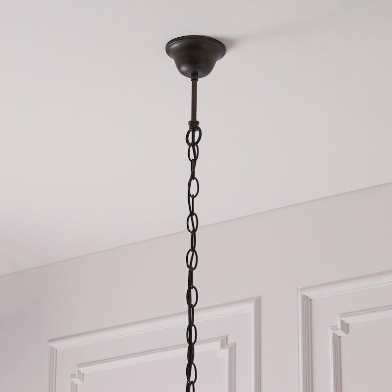 TF Astoria Tiffany Ceiling Pendant - Dimpled Geometric Glass Design for Living Room K2009