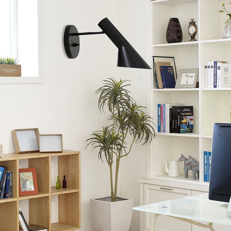 Modern Nordic Metal Wall Lamp - Directional Asymmetrical Sconce for Hallway