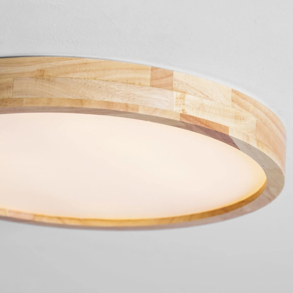 LignoForma Geometric Shape Ceiling Light - Contemporary Wood LED Ceiling for Bedroom and Lounge K2267