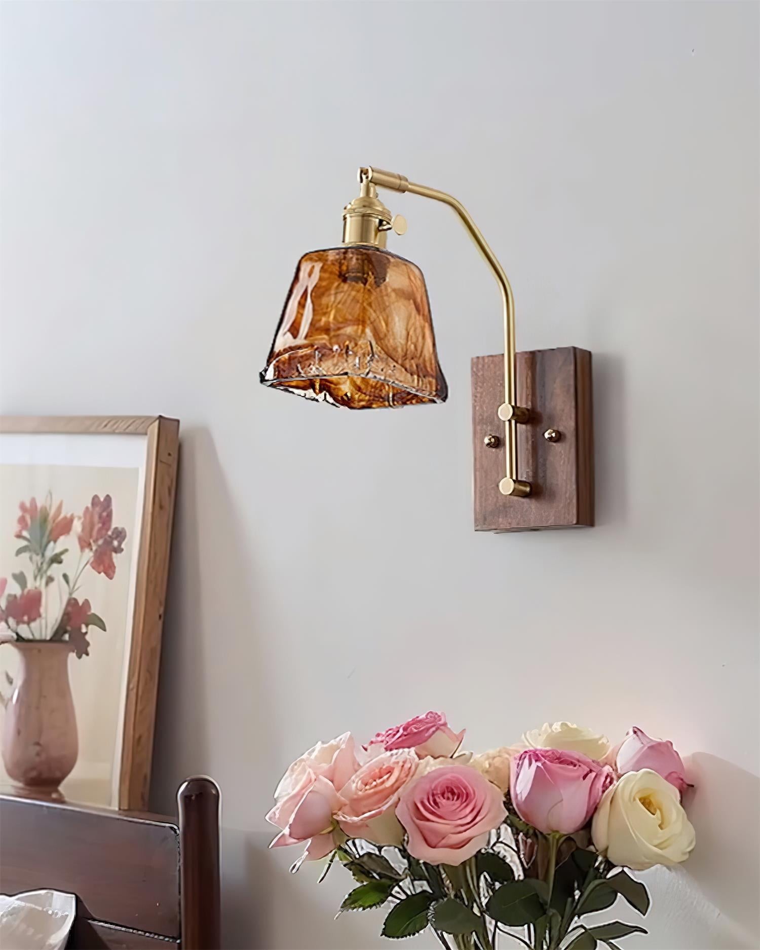 Vintage Morning Glory Shape Wall Lamp K755