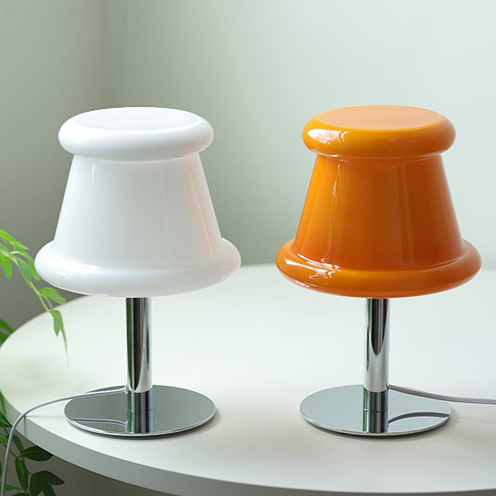 Cream Creative Irregular Cylindrical Table Lamp K500