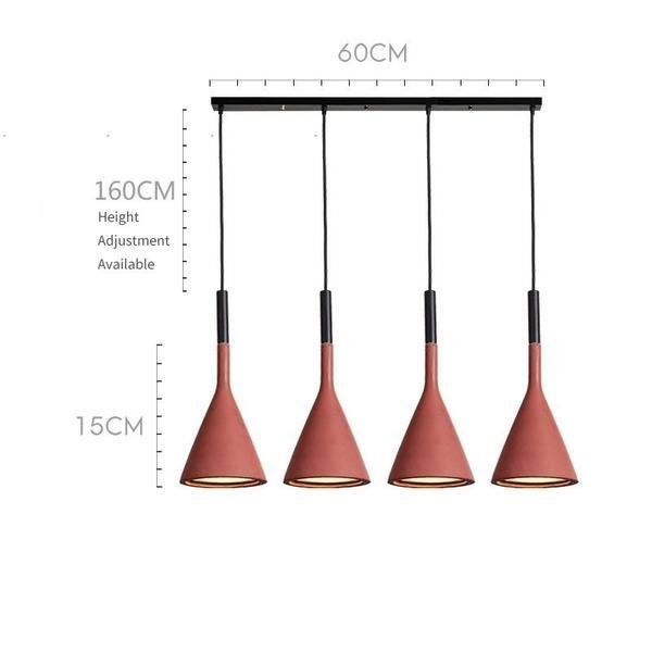 Minimalist Aplomb Pendant Light - Cement Cone Pendant Light for Kitchen Island