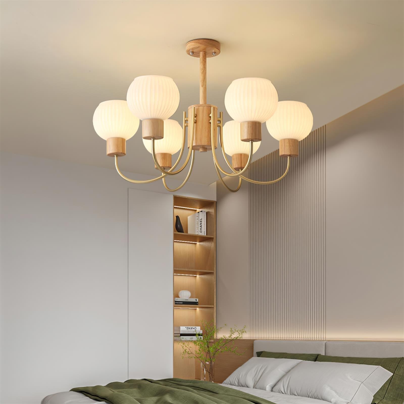 Wabi-sabi Wooden Chandelier K354