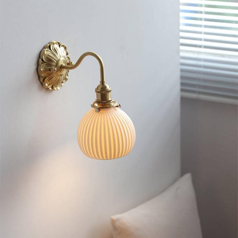 Brass Ceramic Wall Light K1557