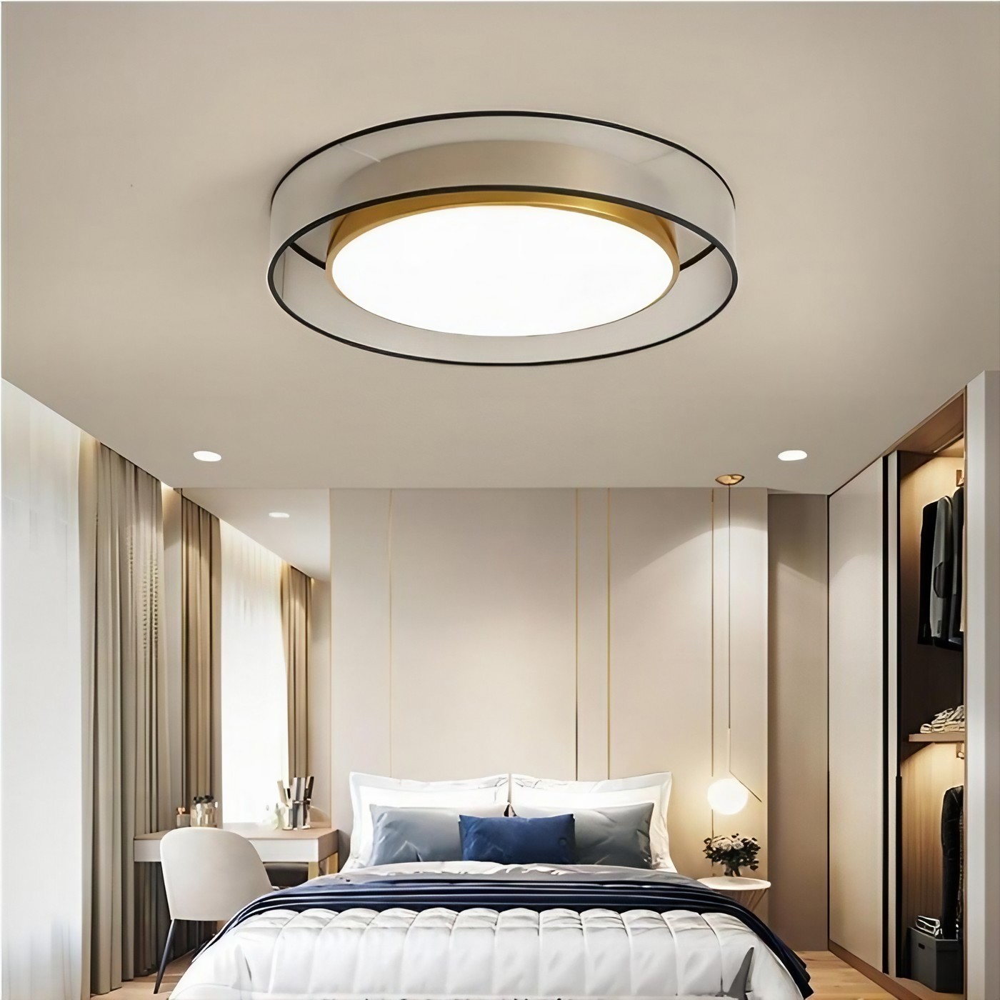 Scandinavian Unique Luxury Round LED Ceiling Lamp K811