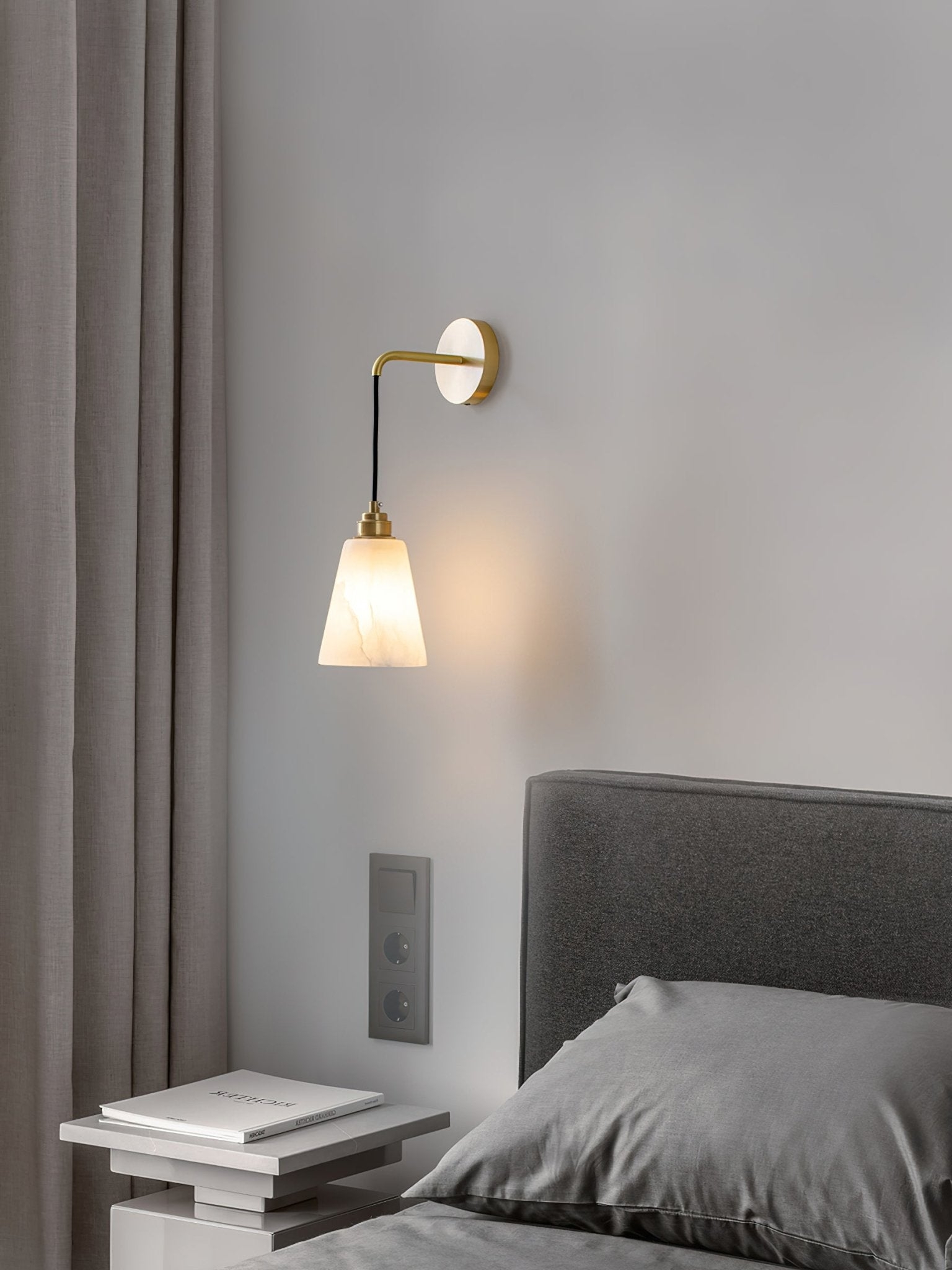 Droplet Alabaster Wall Lamp D403