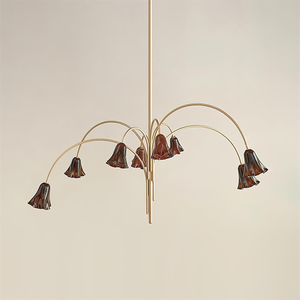 Bellina Artistic Glass Chandelier – Elegant Versatile Vera Lighting K1134